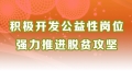 積極開發(fā)公益性崗位 強(qiáng)力推進(jìn)脫貧攻堅(jiān)​
